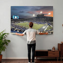 Memphis Tigers Football Team Print - Memphis Simmons Bank