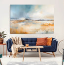 Abstract Landscape Wall Art Canvas Print - Warm Tones of