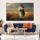 Jesus Shepherd Wall Art | Ready to Hang Triptych Canvas of