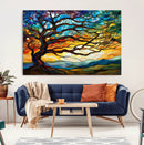 Mosaic Tree Wall Art | Ready to Hang Stained Glass Style