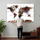 World Map Canvas Print – Detailed Map of the World Wall Art by MyGreatCanvas | Canvas Wall Art Prints | Photo Prints & Wall Decor