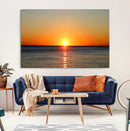 Golden Horizon Sunset Over Ocean Wall Art Canvas Print – by MyGreatCanvas | Canvas Wall Art Prints | Photo Prints & Wall Decor