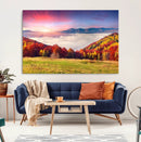 Autumn Mountain Foggy Landscape Wall Art Canvas Print | by MyGreatCanvas | Canvas Wall Art Prints | Photo Prints & Wall Decor