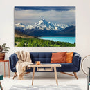 Mount Cook and Lake Pukaki Canvas Wall Art Print – Majestic by MyGreatCanvas | Canvas Wall Art Prints | Photo Prints & Wall Decor