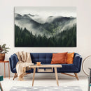 Misty Forest Canvas Print Wall Art Premium Canvas Print a