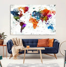World Map Canvas Print – Framed Travel Map Wall Art for by MyGreatCanvas | Canvas Wall Art Prints | Photo Prints & Wall Decor