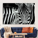 Zebra Wall Art – Zebra Close Up Wall Art – Framed Black by MyGreatCanvas | Canvas Wall Art Prints | Photo Prints & Wall Decor