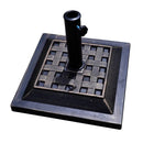 17.5 Inch Heavy Duty Square Umbrella Base Stand of 30 lbs for Outdoor by LJGDeals
