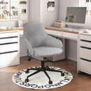 Fabric Home Office Chair with Rocking Backres-Gray by DirectDeals