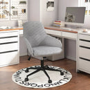 Fabric Home Office Chair with Rocking Backres-Gray by LJGDeals