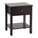 Nightstand End Table with Drawer and Shelf by LJGDeals
