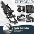 21/25/30 Inch 4-in-1 Lightweight Terrain Snowshoes with Flexible Pivot System by LJGDeals
