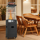 40000 BTU Patio Heater Outdoor Propane Gas Heater with Cover and Wheels-Black by LJGDeals