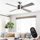 52" Bucholz Industrial Ceiling Fan with Dimmable LED Light