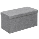 30 Inch Folding Storage Ottoman with Lift Top by LJGDeals