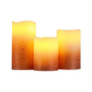 Real Wax Battery Powered Candle（Set of 3）