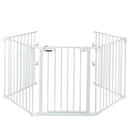 115 Inch Length 5 Panel Adjustable Wide Fireplace Fence by LJGDeals
