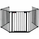 115 Inch Length 5 Panel Adjustable Wide Fireplace Fence by LJGDeals