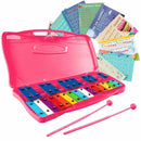 25 Notes Kids Glockenspiel Chromatic Metal Xylophone-Pink by LJGDeals