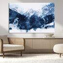 Abstract Blue Mountain Canvas Wall Art – Modern Triptych by MyGreatCanvas | Canvas Wall Art Prints | Photo Prints & Wall Decor
