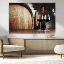 Wine and Barrel Wall Art Canvas Print by MyGreatCanvas | Canvas Wall Art Prints | Photo Prints & Wall Decor