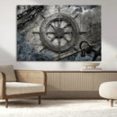 Ship Steering Wheel Vintage Wall Art Canvas Print by MyGreatCanvas | Canvas Wall Art Prints | Photo Prints & Wall Decor
