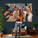 African American Jazz Art Music Abstract Wall Art Painting by MyGreatCanvas | Canvas Wall Art Prints | Photo Prints & Wall Decor