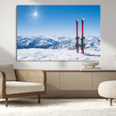 Ski Season Snow Wall Art Canvas Print