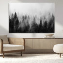Fogy Forest Canvas Wall Art Print - Mountain Wall Art with