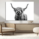 Fanny Scottish Highland Cow Cattle Art Print Farmhouse Wall by MyGreatCanvas | Canvas Wall Art Prints | Photo Prints & Wall Decor