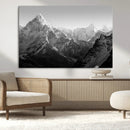 Everest Himalaya Mountain Peaks Black & White Triptych