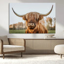 Highland Cow Animal Scottish Cattle Art Print Farmhouse Wall