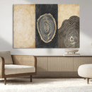 Tree Rings Canvas Wall Art Print – Minimalist Natural