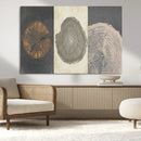 Boho Tree Ring Wall Art, Modern Minimalist Wood Grain by MyGreatCanvas | Canvas Wall Art Prints | Photo Prints & Wall Decor