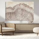 Tree Ring Wall Art Triptych, Rustic Wood Ring Canvas Print,