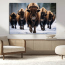 Buffalo Wall Art Canvas Print, American Bison Herd Wall Art by MyGreatCanvas | Canvas Wall Art Prints | Photo Prints & Wall Decor