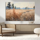 Golden Fields Canvas Wall Art Print – Serene Landscape of