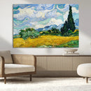 Wheatfield With Cypresses By Van Gogh Painting Wall Art