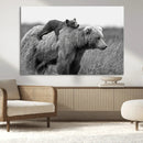 Bear and Cub Wall Art Canvas | 399 Bear Cub