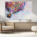 Don't Look Up Movie Canvas Wall Art - Vibrant Floating House