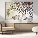 Banksy Wall Art - Banksy Girl Butterfly Graffiti Wall Art