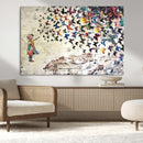 Banksy Wall Art - Banksy Girl Butterfly Graffiti Wall Art