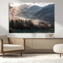 Foggy Mountain Canvas Print Forest Wall Art by MyGreatCanvas | Canvas Wall Art Prints | Photo Prints & Wall Decor