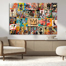 Abstract Art Collage Wall Art Canvas Print – Framed, Ready