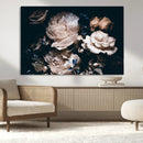 Pink Peonies Flowers Large Canvas Art Print