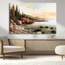 Serene Coastal View of Acadia National Park Wall Art -