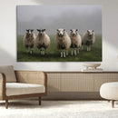 Flock of Sheep in a Mystical Fog – Pastoral Wall Art Canvas by MyGreatCanvas | Canvas Wall Art Prints | Photo Prints & Wall Decor