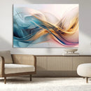Abstract Flowing Colors Wall Art Canvas Print