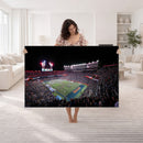 Ben Hill Griffin Stadium Night Game Triple Canvas Wall Art -