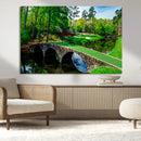 Augusta National Golf Club Wall Art - Panoramic Bridge & by MyGreatCanvas | Canvas Wall Art Prints | Photo Prints & Wall Decor